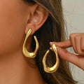 Luxury Gold Teardrop Statement Earrings for Women