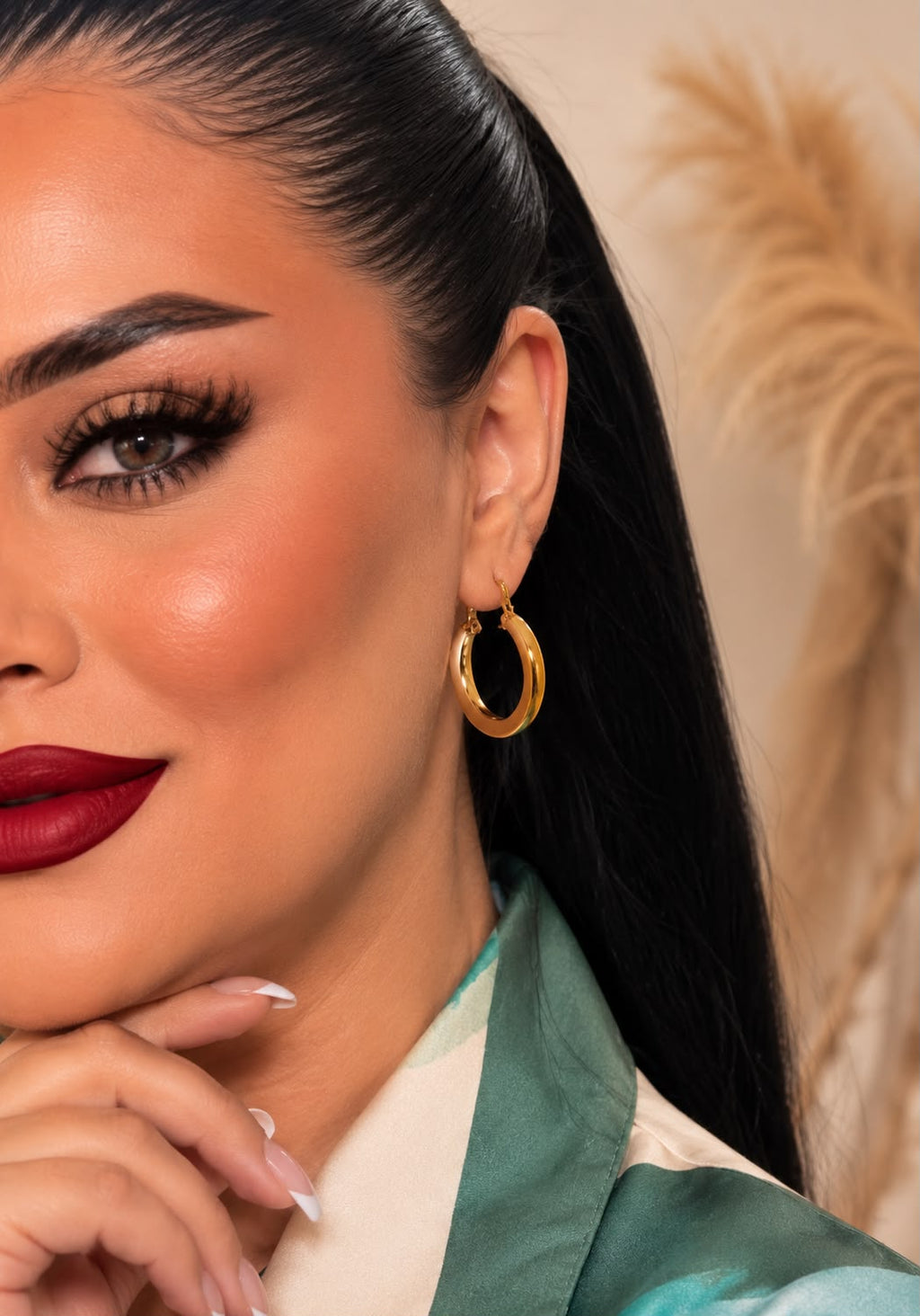 Golden Classic Hoop Earrings – Timeless Gold Hoop Earrings