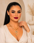 Luxury Layered Gold Tree of Life & Heart Pendant Necklace