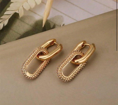 Elegant Geometric Double Circle Earrings ✨